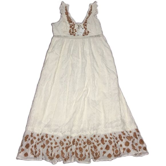 NWT, Anthropologie  Esperanza Embroidered Eyelet Maxi Dress - Picture 10 of 16